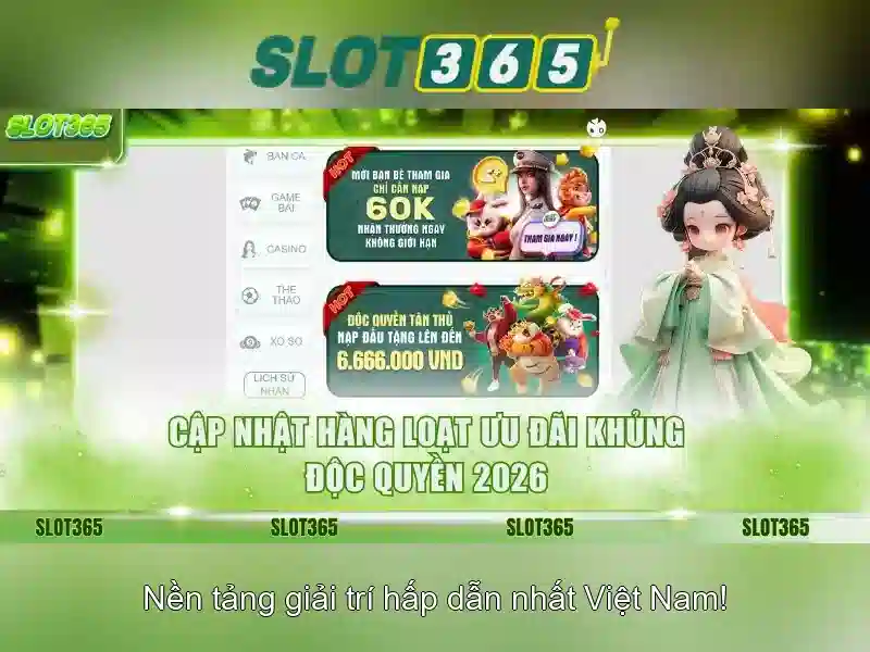 Slot365: Đánh giá nền tảng máy xèng trực tuyến uy tín Giao diện nhà cái hoàn hảo